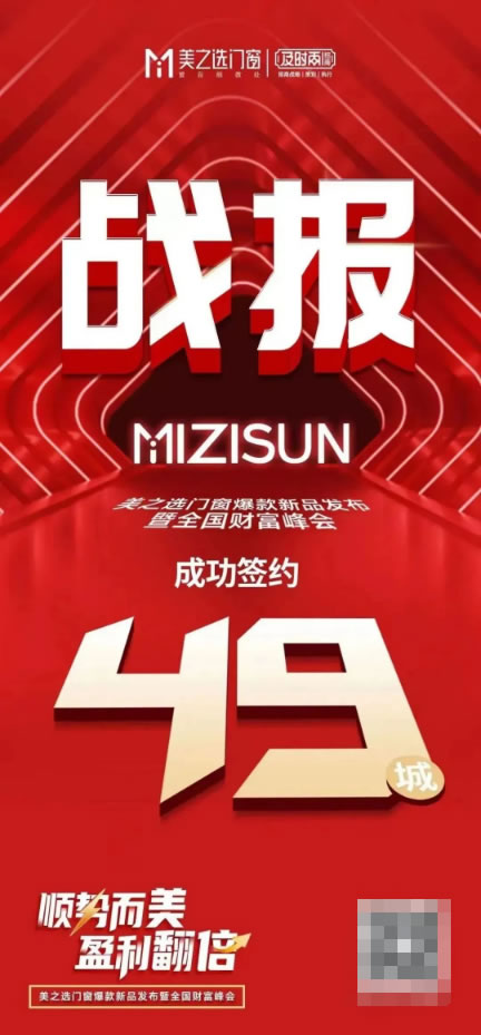 狂飙49城 | 美之选门窗爆款新品发布暨全国财富峰会完美收官！